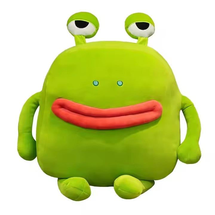 Japanese Funny No-Sleep Big Eyed Frog Ugly Bear with PP Stuffed Sausage Mouth Ragdoll