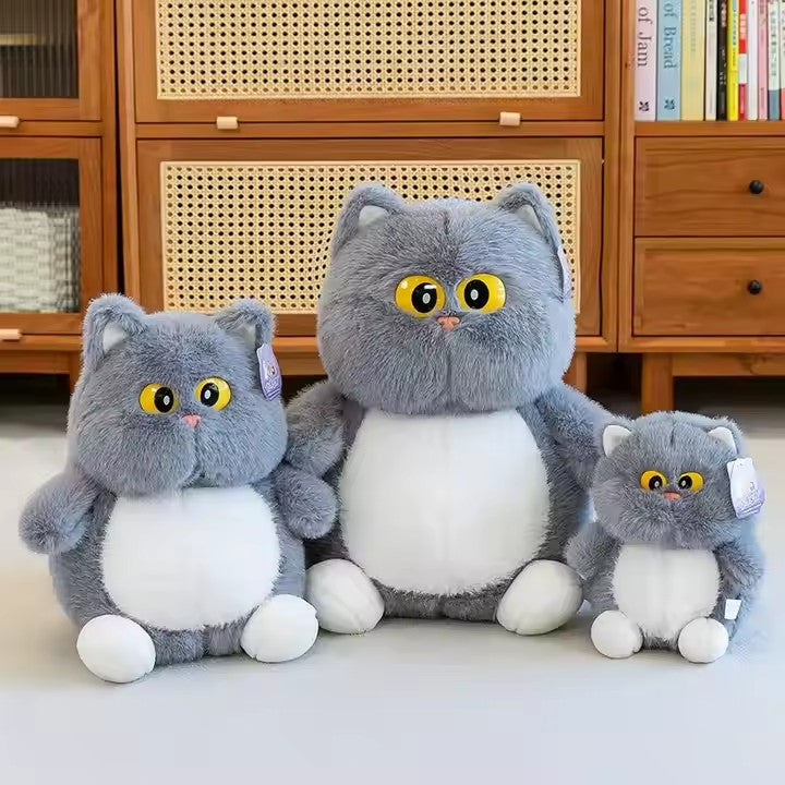 Super soft kitten pillow chubby cute plush toys for girls