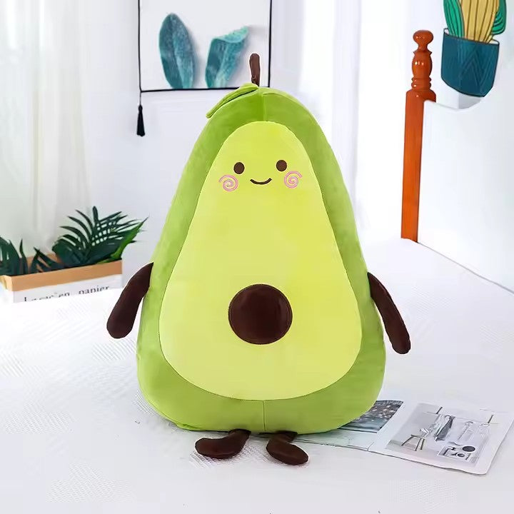 Avocado-Shaped Large Plush Bear Toy Soft and Cute Doll