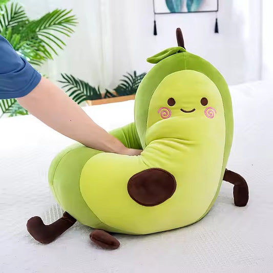Avocado-Shaped Large Plush Bear Toy Soft and Cute Doll