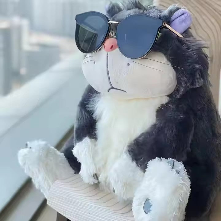 Funny Lucifer cat plush toy doll PP cotton stuffed pillow