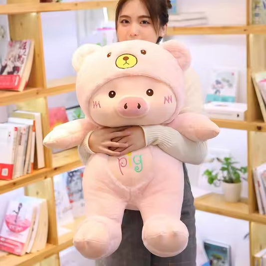 Soft pig plush toy stress relieving doll plush animal with pp cotton stuffing children girls gift