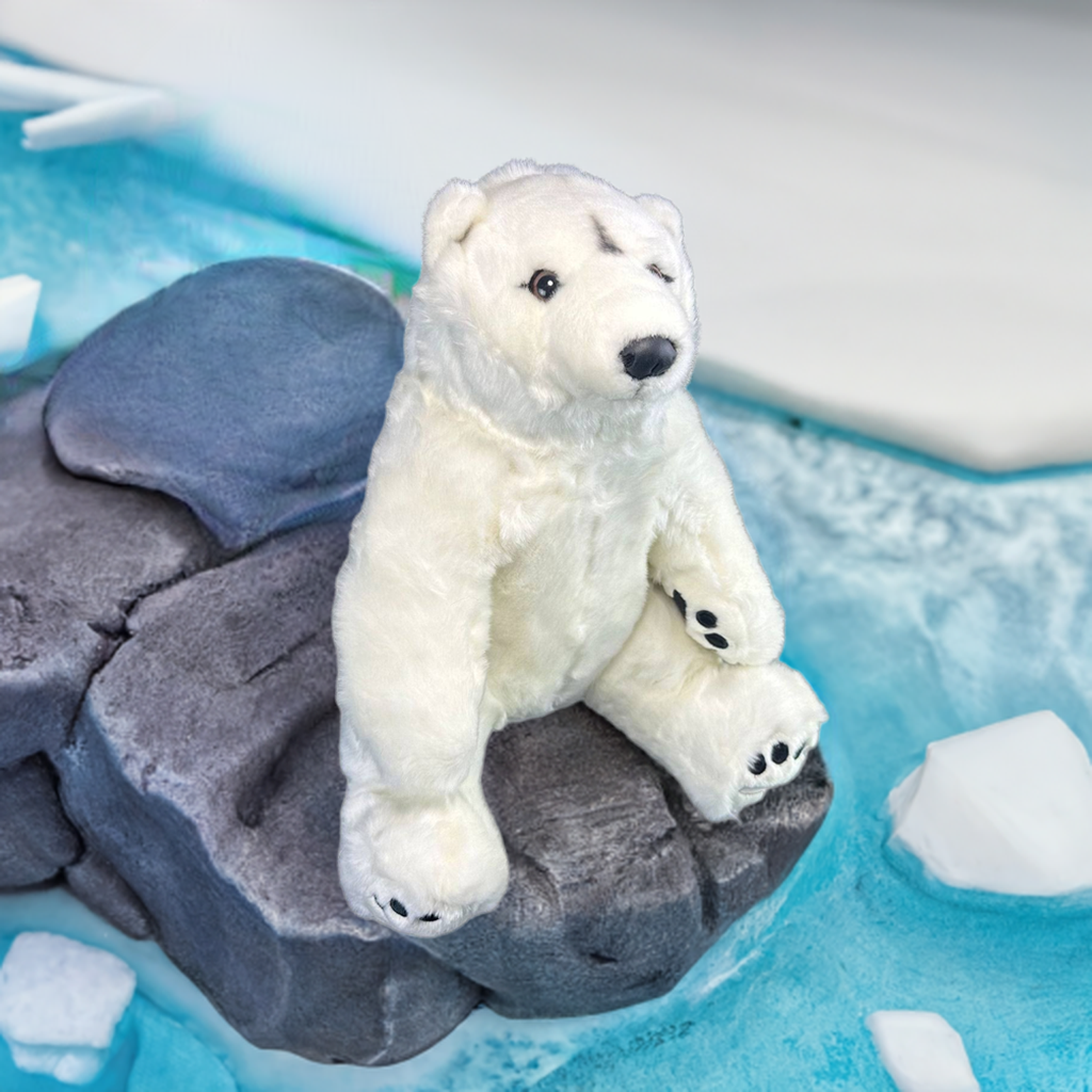 Minka (Polar Bear - 30cm, sitting)